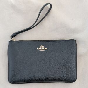 Coach Midnight Black Wristlet
